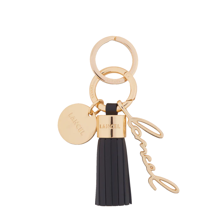 Porte clés - Noir - Pompon M