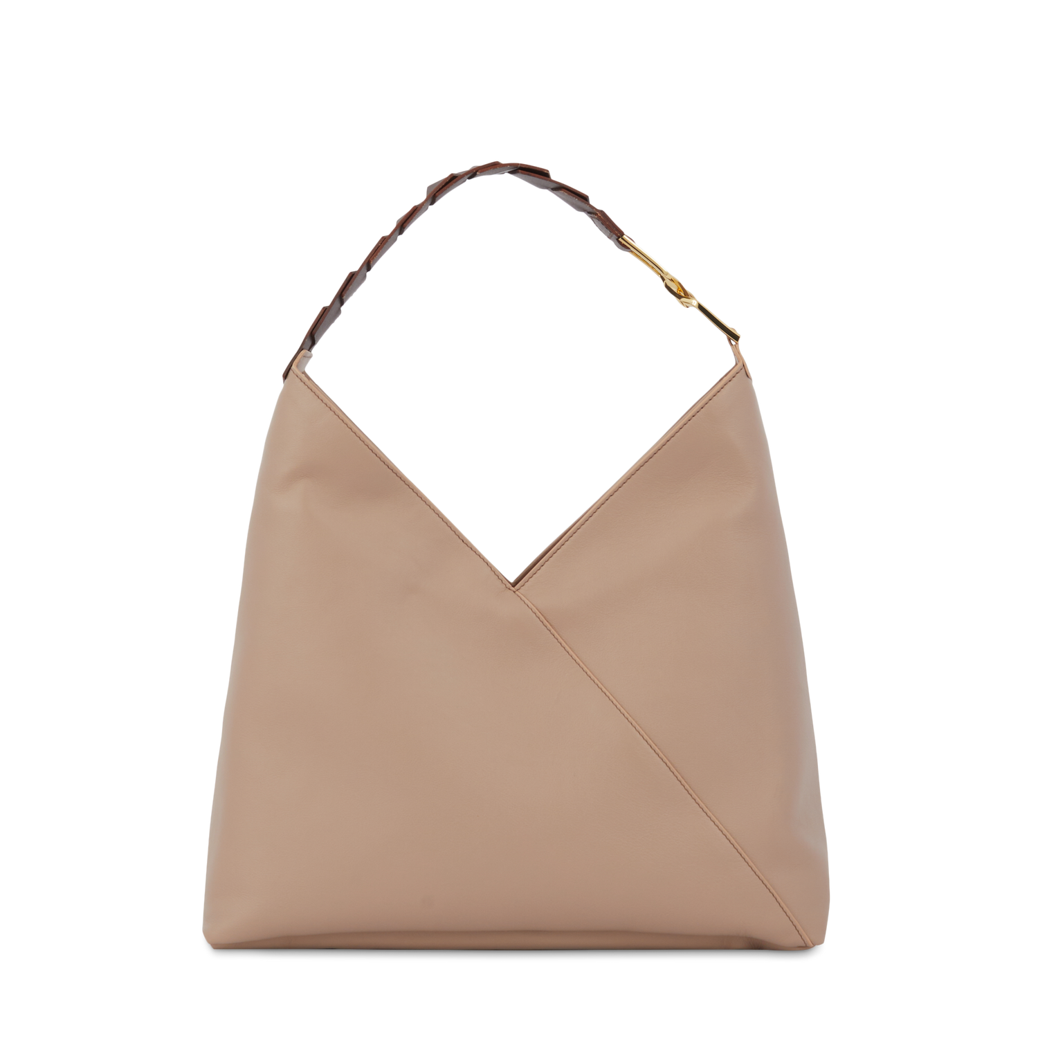 PAGODE - Naturel - Sac hobo zippé