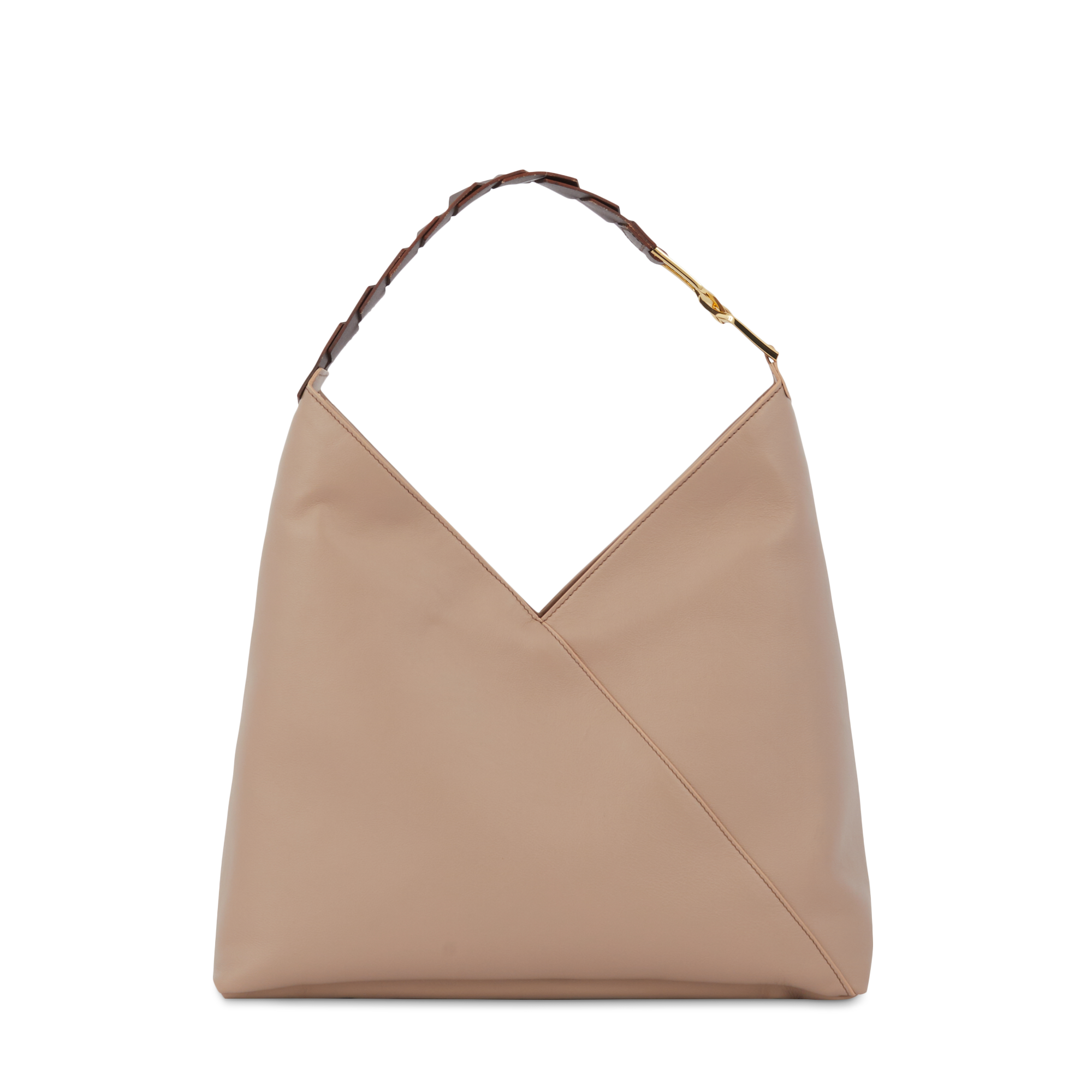 PAGODE - Naturel - Sac hobo zippé