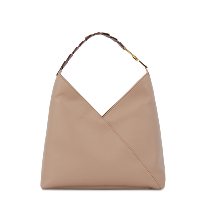 PAGODE - Naturel - Sac hobo zippé