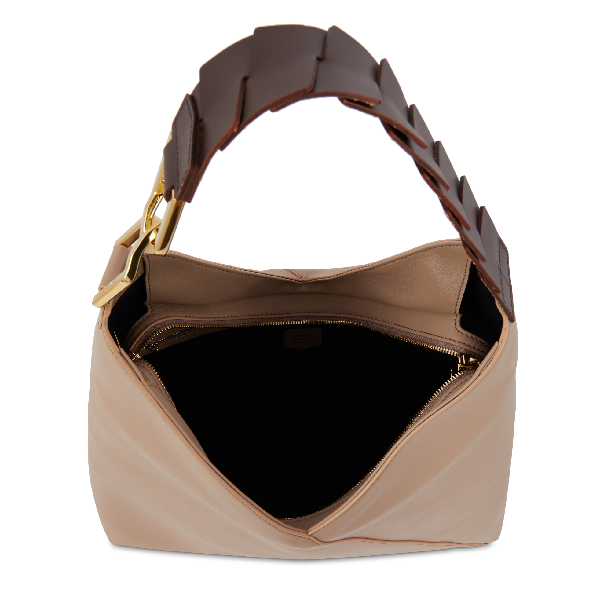 PAGODE - Naturel - Sac hobo zippé