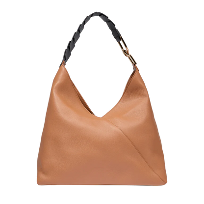 PAGODE - Camel - Sac hobo zippé