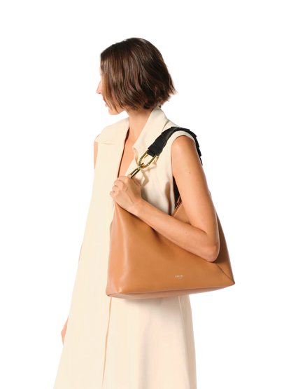 PAGODE - Camel - Sac hobo zippé