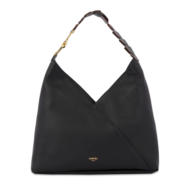 PAGODE - Noir - Sac hobo zippé