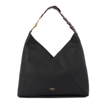 PAGODE - Noir - Sac hobo zippé