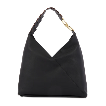 PAGODE - Noir - Sac hobo zippé