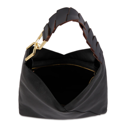 PAGODE - Noir - Sac hobo zippé