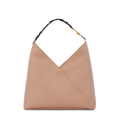 PAGODE - Naturel - Sac hobo zippé