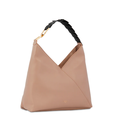 PAGODE - Naturel - Sac hobo zippé