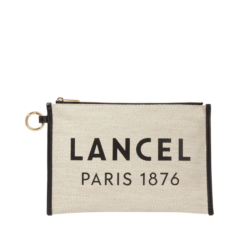 SUMMER TOTE - Naturel Noir - Pochette Zippée L