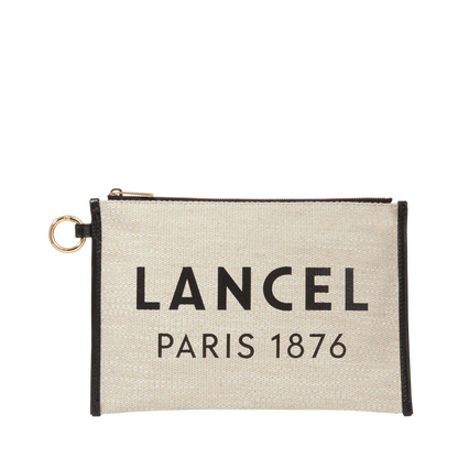 SUMMER TOTE - Naturel Noir - Pochette Zippée L