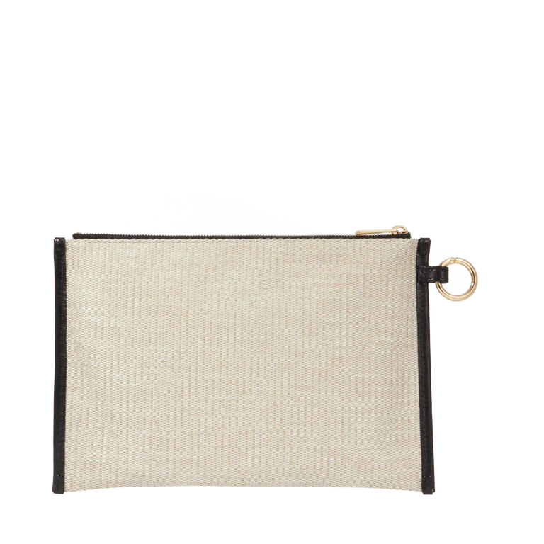 SUMMER TOTE - Naturel Noir - Pochette Zippée L