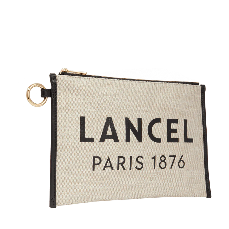 SUMMER TOTE - Naturel Noir - Pochette Zippée L