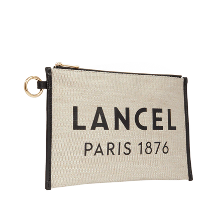 SUMMER TOTE - Naturel Noir - Pochette Zippée L