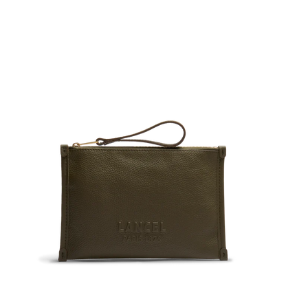 JOUR DE LANCEL - Kaki Foncé - Pochette Zippée S