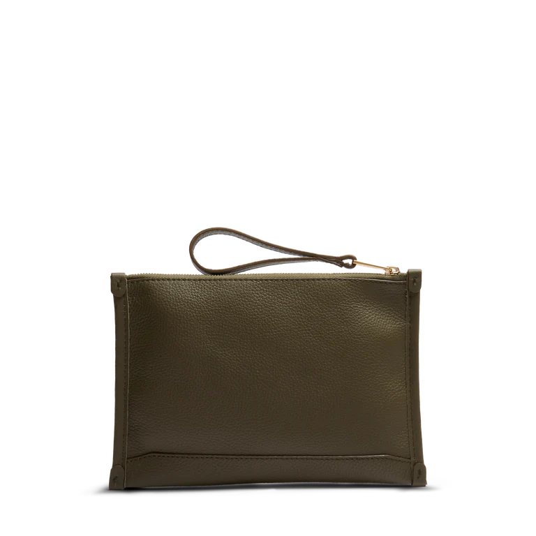 JOUR DE LANCEL - Kaki Foncé - Pochette Zippée S