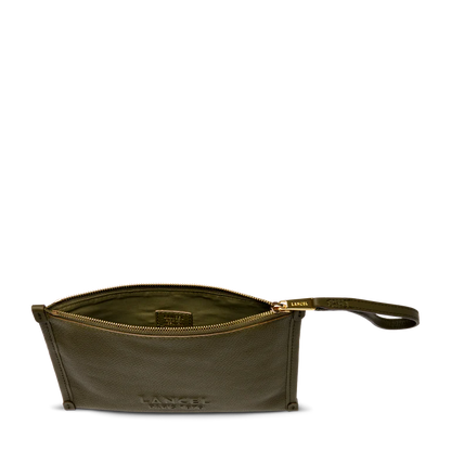 JOUR DE LANCEL - Kaki Foncé - Pochette Zippée S