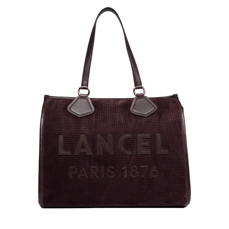 LANCEL TOTE - Chocolat - Cabas zippé - L