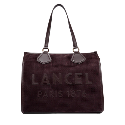 LANCEL TOTE - Chocolat - Cabas zippé - L