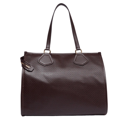 LANCEL TOTE - Chocolat - Cabas zippé - L