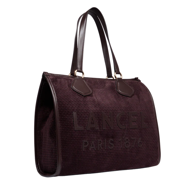 LANCEL TOTE - Chocolat - Cabas zippé - L