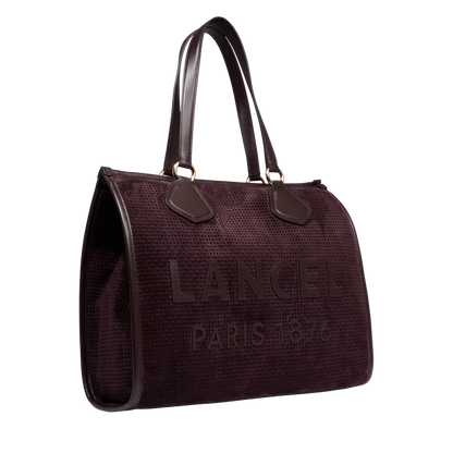 LANCEL TOTE - Chocolat - Cabas zippé - L