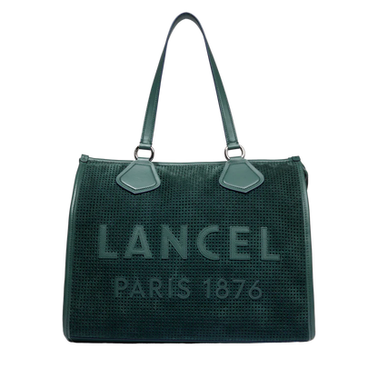 LANCEL TOTE - Vert imperial - Cabas zippé - L