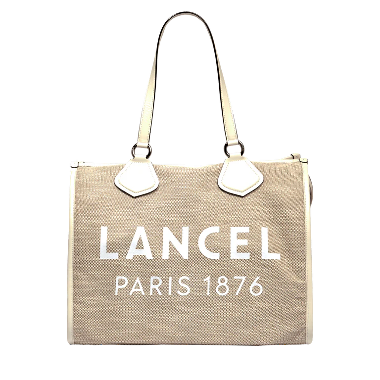 LANCEL TOTE - Nat/Blanc - Cabas zippé L