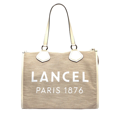 Lancel Tote - Nat/Blanc - Cabas zippé L