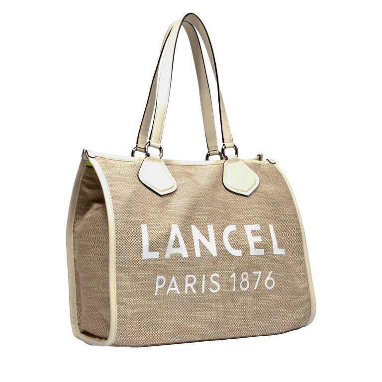 LANCEL TOTE - Nat/Blanc - Cabas zippé L