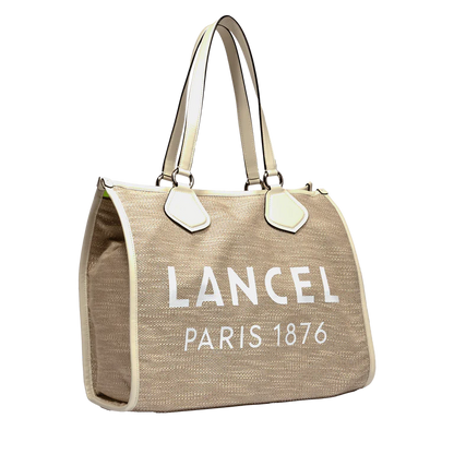 LANCEL TOTE - Nat/Blanc - Cabas zippé L