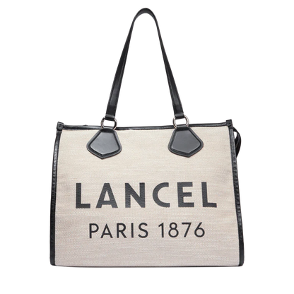 LANCEL TOTE - Nat/Noir - Cabas zippé L