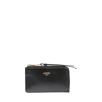 ORIGAMI - Noir - Porte-cartes zippé