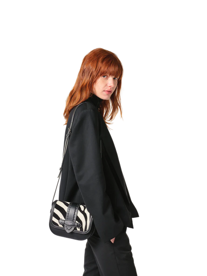 SIENNA - Noir/Blanc - Sac Rabat S