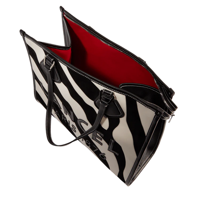 LANCEL TOTE - Noir/Blanc- Cabas zippé L