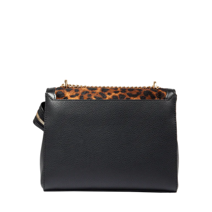 NINON - Multico Noir - Sac rabat M