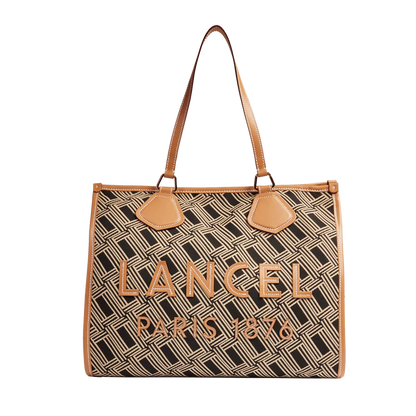 LANCEL TOTE - Multico Noir - Cabas zippé L