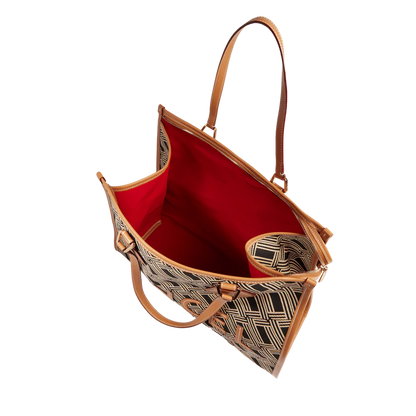LANCEL TOTE - Multico Noir - Cabas zippé L