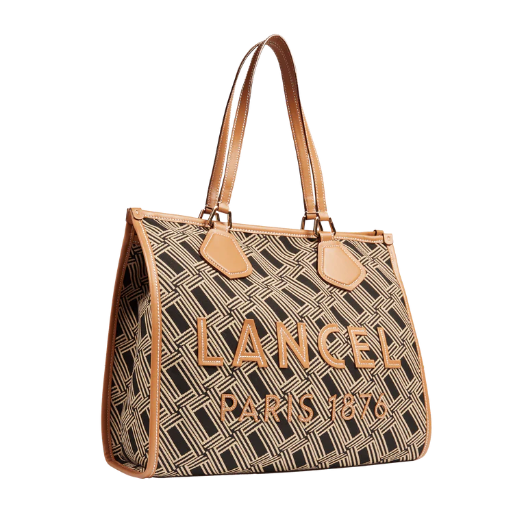 LANCEL TOTE - Multico Noir - Cabas zippé L