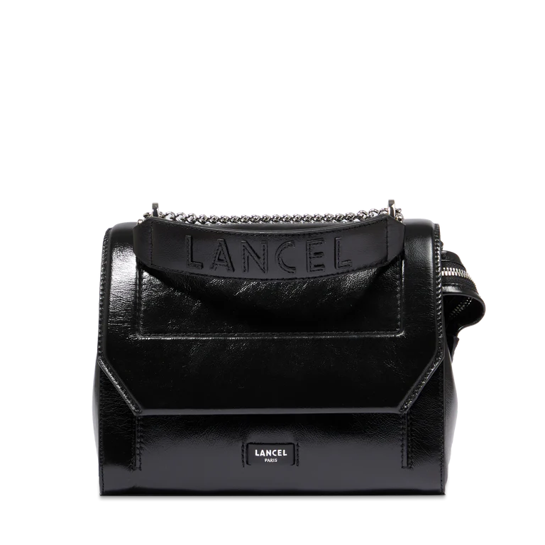 NINON - Noir - Sac rabat M
