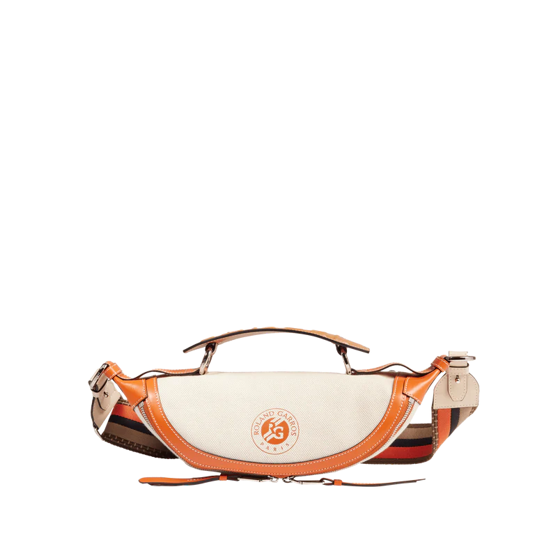 ROLAND GARROS - Naturel Terre Battue - Sac pte croisé zippé S