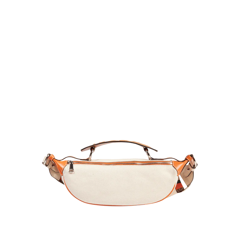 ROLAND GARROS - Naturel Terre Battue - Sac pte croisé zippé S