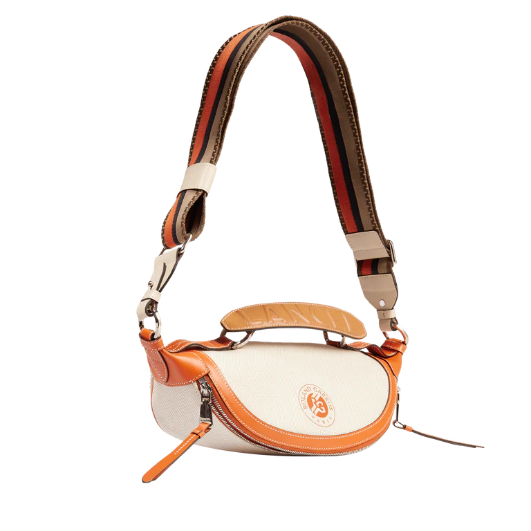 ROLAND GARROS - Naturel Terre Battue - Sac pte croisé zippé S