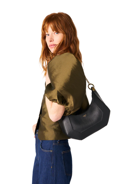 CROISETTE - Noir - SAC M ZIP DOUBLE TRANSPORT