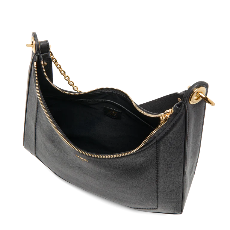 CROISETTE - Noir - SAC À DOUBLE TRANSPORT AVEC FERMETURE ÉCLAIR