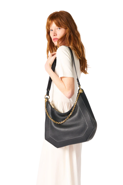 CROISETTE - Noir - SAC À DOUBLE TRANSPORT AVEC FERMETURE ÉCLAIR
