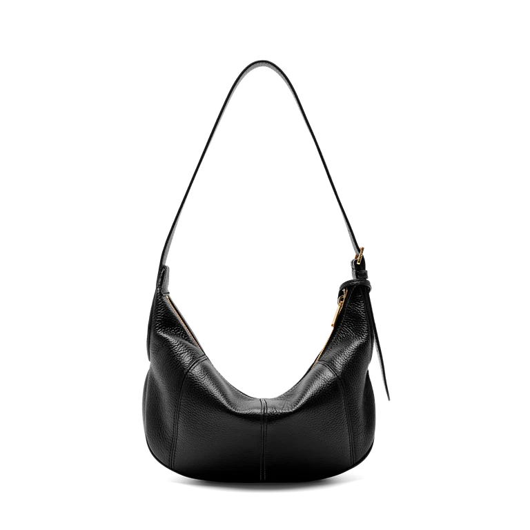 VICTOIRE - Noir - Sac Hobo Zippé M