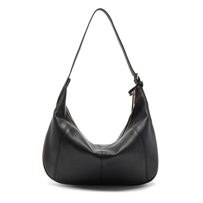 VICTOIRE - Noir - Sac Hobo Zippé L