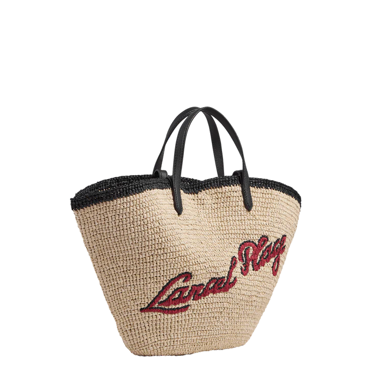 SUMMER MANIA - Naturel/Noir - SAC CABAS L DOUBLE PORTAGE