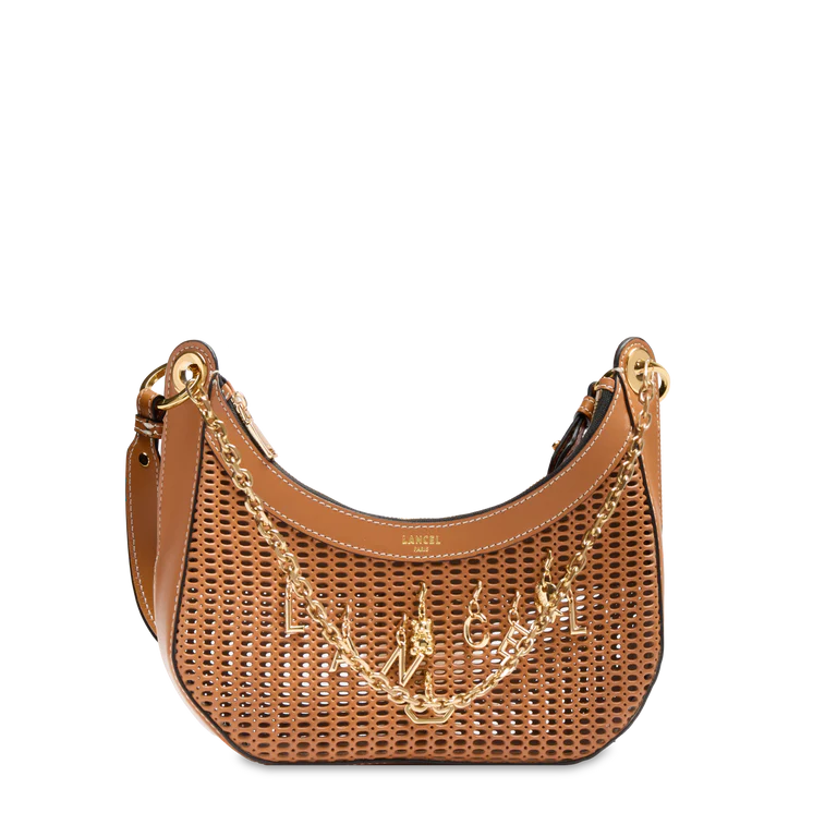 CROISETTE - Camel - SAC M ZIP DOUBLE AVEC CHARMES